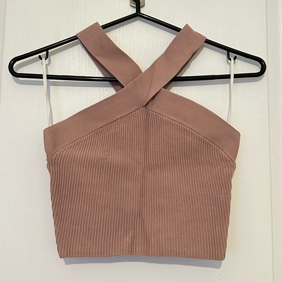 Aritzia babaton sculpt knit criss cross top - Picture 1 of 4